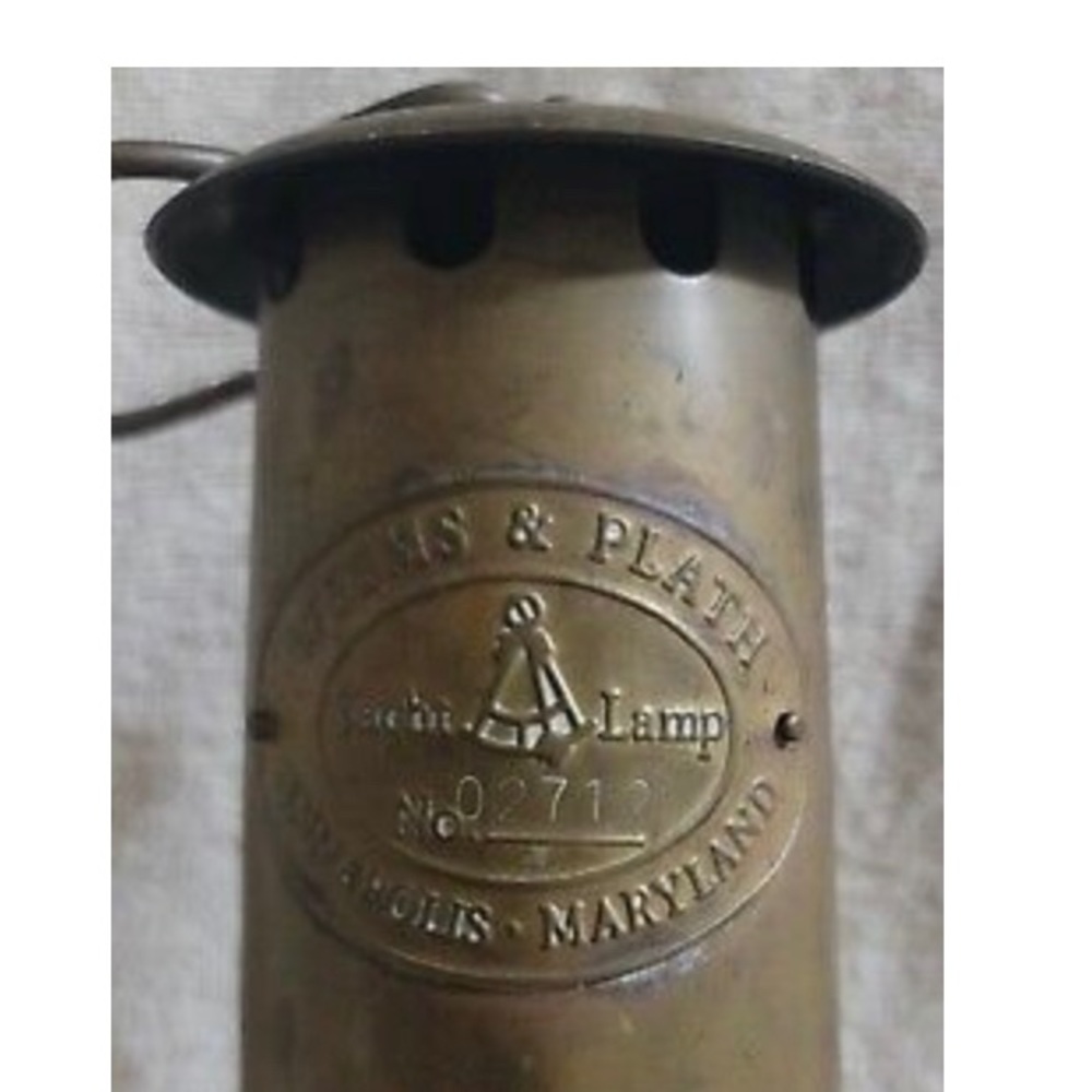 Antique Nautical Brass Miner Oil Yacht Lantern